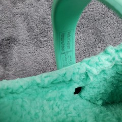 Crocs Classic Faux Fur Lined Clogs Kids 11 Green Slip On Shoes 203506