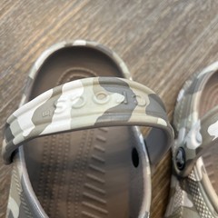 crocs youth size 2. Camouflage Print.