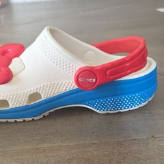 Crocs Hello Kitty White Clog Mules for Kids Size C11