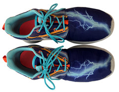 Nike Roshe One Lightning Blue Running Shoes Youth Size 7Y Women’s 8.5 677782-401