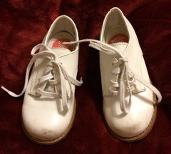 Buster Brown Linden Low White Leather Shoes 8EE