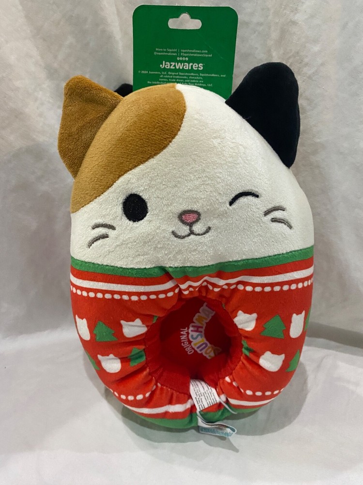Squishmallow Slippers Kid Calico Cats Holiday Christmas Winter Many sizes New
