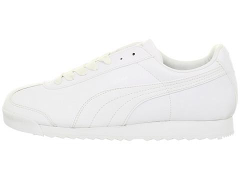 Big Kid’s Puma Roma Basic Jr White/White (354259 14)