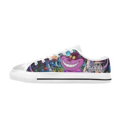 Alice in Wonderland Custom Low Top Canvas Sneaker Shoes For Kids