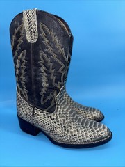 Laredo’s Brown/Blue Leather Cowboy Boots youth size 9