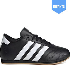 Adidas Taekwondo Unisex Kids Low Top Leather Sneakers Black/White 9K