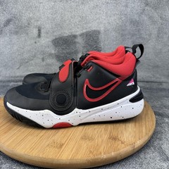 Nike Team Hustle D 11 Shoes Youth Size 5.5Y Black Red Basketball DV8996-003