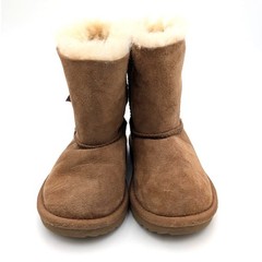 UGG Mini Bailey Bow II Boots Toddler/Little Kids Chestnut Size US7 EU23.5