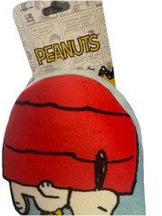 Peanuts Childrens Snoopy & Woodstock Soft Plush Blue Slippers Sz L/XL