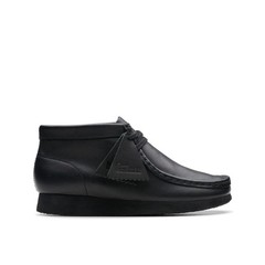 Clarks Older Boys Wallabee Boot O Black Leather