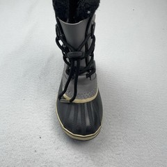 Sorel Boots Youth Size 2 Gray Waterproof Insulated Winter Lace Up NY1963-053