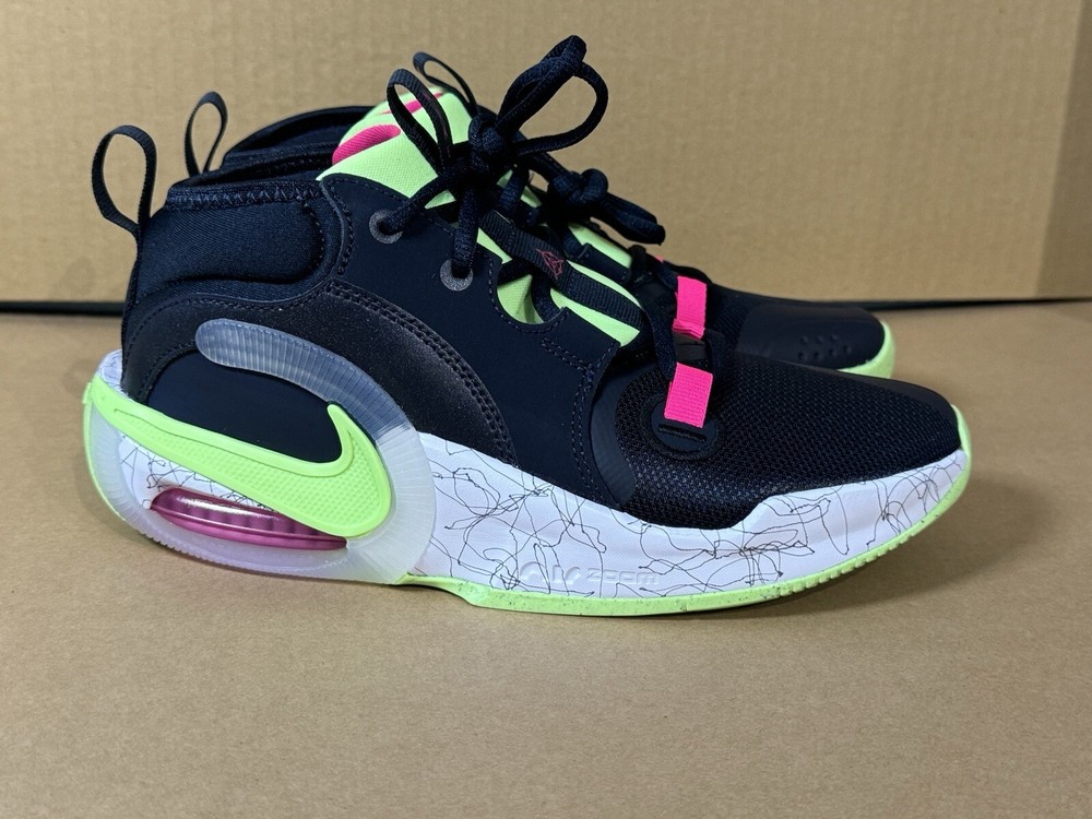 NIKE AIR ZOOM CROSSOVER 2 Basketball Dark Obsidian Lime Pink Size 5Y FB2689-400