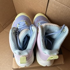 Moolah Press Break V2-YEL Unisex Kids 4.5 Purple/Blue/Yellow Mid Top