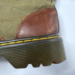 Dr. Martens Kids Size 1 Leather Canvas Lace Up Boots Flannel Lining 1460 Shoes