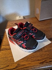 Marvel Spider-Man Unisex Kids Athletic Sneakers Black Red Size 10