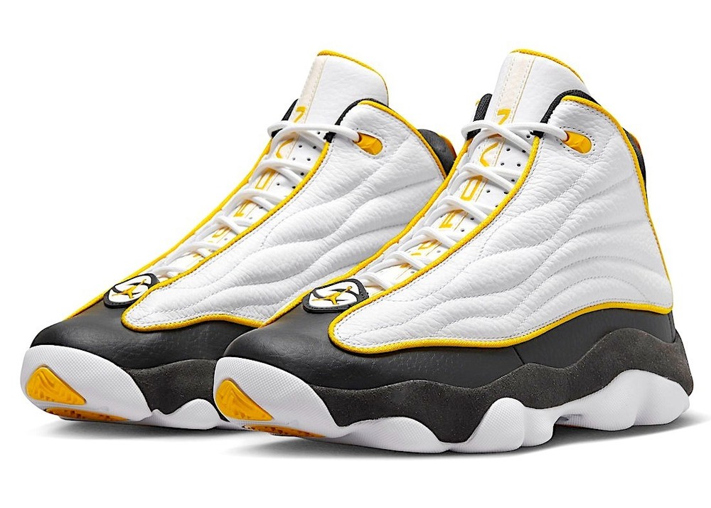 Jordan Unisex Big Kid’s Youth Pro Strong Shoes Size 7Y White Tour Yellow Black