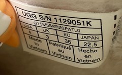 UGG Classic Clear Mini Rainbow Stripes Waterproof Boots Kids Size 4
