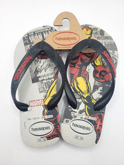 Havaianas Marvel Iron Man Flip Flops Kids Children’s Size 13C/1Y Red & Gray