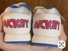 Mickey’s Stuff Mickey Mouse Unisex Kids Sneaker US 3 White/Blue Hook & Loop