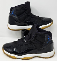 Jordan 11 Space Jam Black White Concord 378038 041 Youth GS 5.5Y