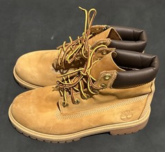 TIMBERLAND Classic Nubuck Leather Insulated Ankle Boots 12909 Youth Kids US 4