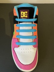 DC Shoes Manteca 2 Y2K Neon Multicolor Skateboard Shoes Youth Size 4