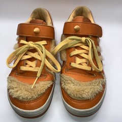 Adidas X Monsters Inc Kids Shoe Size 2.5 Orange George Sanderson Fur Sneakers