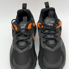 Nike Air Max 270 React Magma Lava Black Red Orange CV9638-001 Youth Size 6Y 7.5W