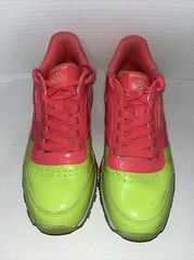 Reebok Junior Classic Leather Dessert Pack Shoe Size 7 BS7244 Pink Green Orange