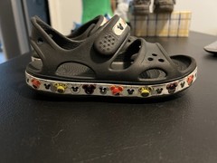 Kids Mickey Mouse Open Toe Two Strap Crocs Size C12
