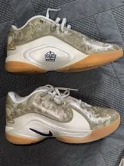Kids Nike Lebron 22 GS Pale Ivory Metallic Gold Ink Black White Brown Sneaker
