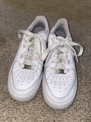 Nike Air Force 1 Low LE GS Triple White FV5951-111 Youth Size 3.5Y