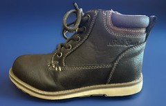Eddie Bauer Kids Boots Coffee Brown Easy Side Zip with Front Lace Up