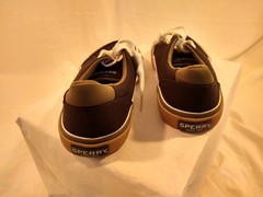 Sperry Big Kid’s Habor Tide Washable Top Sider Memory Foam Black Sneaker NEW