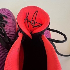 Nike Kyrie Irving 1 ‘Easter’ 2015 Youth GS High Top Sneakers, Purple/Orange, 6Y