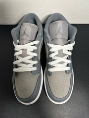 Nike Air Jordan 1 Low SE GS Medium Grey/Cool Grey-White HF3188 011 Size 6.5Y