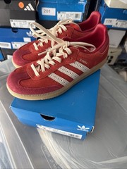 [JS3528] YOUTH ADIDAS SAMBA OG J Size 3 Red Suede New
