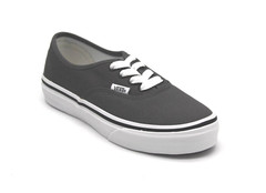 Vans Authentic Pewter/ Black Lace up Shoes LITTLE KIDS SNEAKER