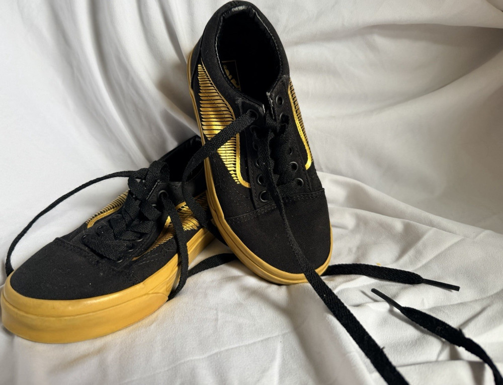 VANS Harry Potter Old Skool Kids Low Top Lace-Up Sneaker Black/Gold US 12