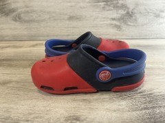 Crocs Kids Electro II Red Blue Size C8 Slip On Clogs Sandals Comfort