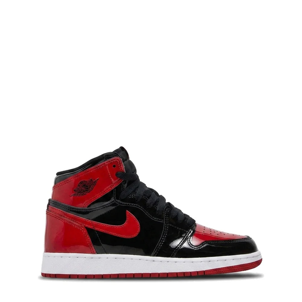 Air Jordan 1 High OG (GS) Black Varsity Red White Sneakers 575441-063 New
