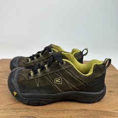 Big Kids Keen Brown Suede Closed Toe Outdoor Hiking Comfort Sneaker Size 1 Y GUC