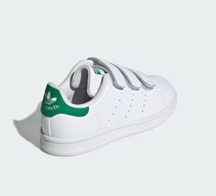 Adidas Kids Stan Smith Comfort Closure Sneakers Green Ortholite 8.5US