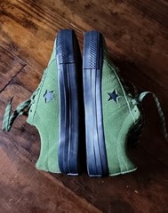Converse One Star Pro OX Sneakers Shoes 166838C Pines Green Suede Mens 3.5 Youth