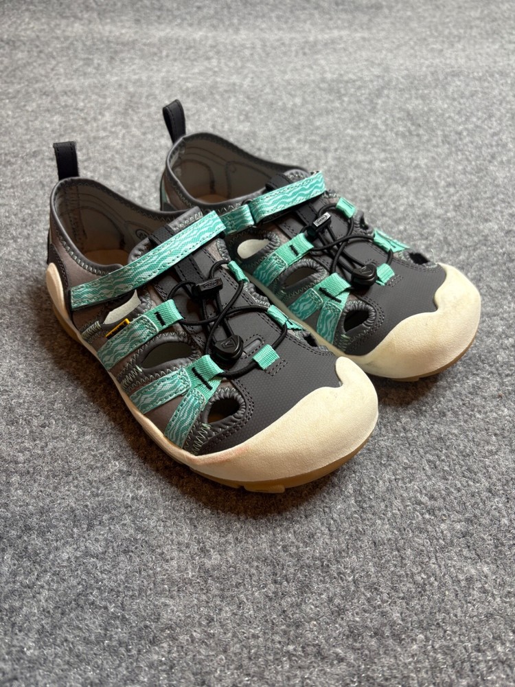 Keen Sandals Kids Size 6 Legion Blue Gray Aqua Knotch Hollow Water Camping Hike