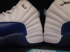 NIKE AIR JORDAN XII 12 RETRO BP WHITE FRENCH BLUE RED GREY 151186-113 1.5Y 1.5
