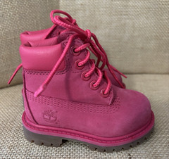 Timberland Premium Waterproof Boots | Toddler Kids Size 4 | Pink Nubuck
