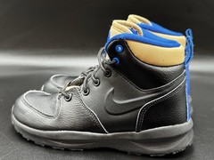 Size 2 – Nike Manoa LTR Black/Black-Sesame-Game Royal Kids Boots Shoes