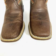 Lil‘ Rebel by Durango Little Kid Coffee/Bone 8″ Western Boot 5M Cowboy
