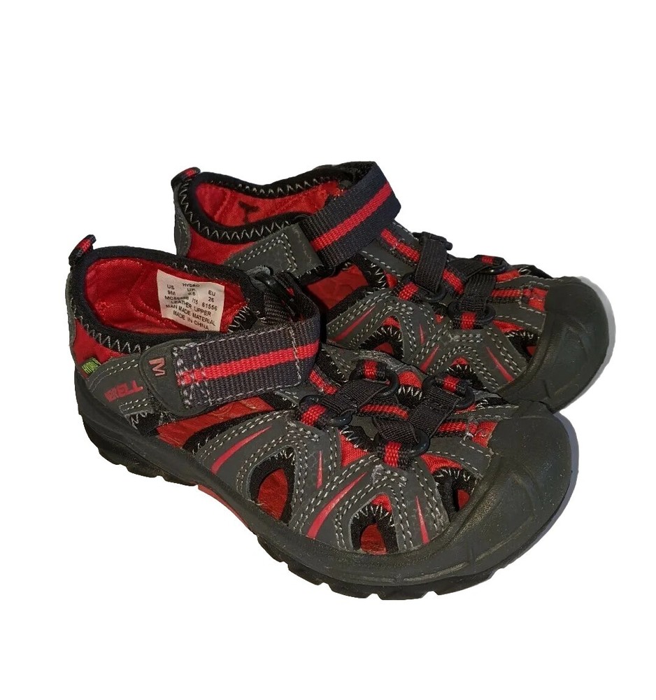 Merrell Hydro Hiker Athletic Walking Sandals Shoes MC55688 youth sz 9M Grey Red